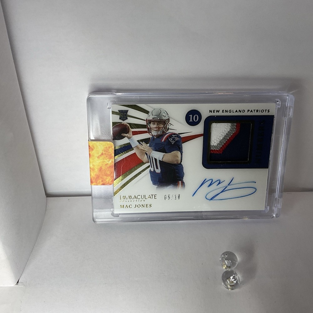 2021 Mac Jones Immaculate Numbers 4 Color RPA /10 INA-MJ