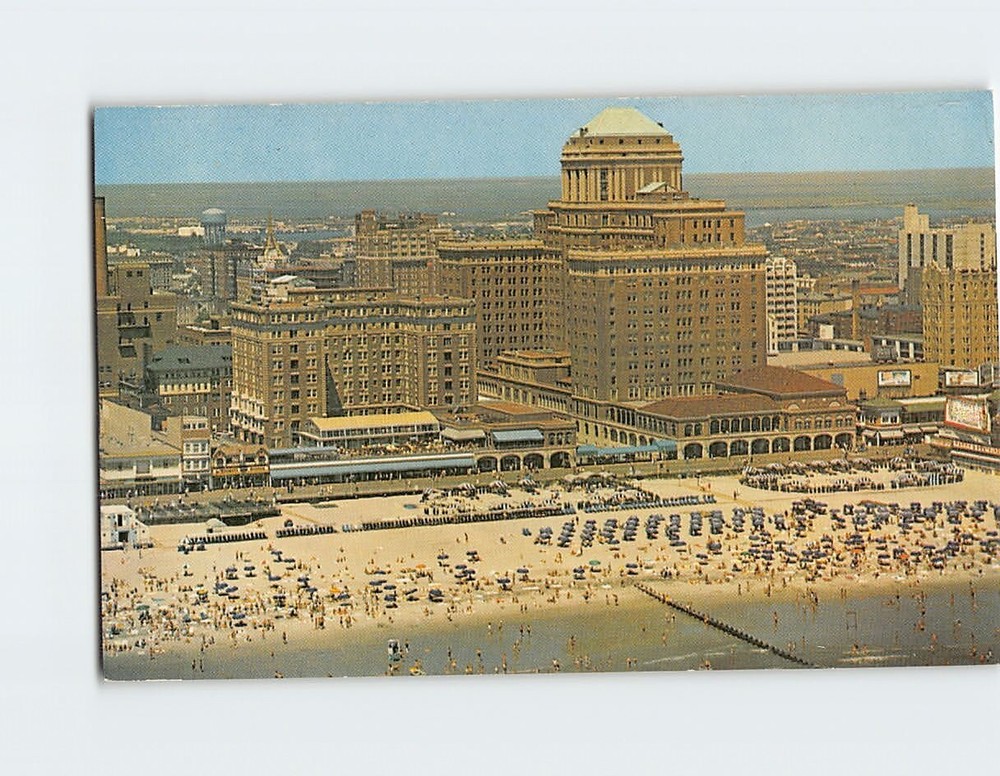 Postcard Chalfonte Haddon Hall Resort Hotel On Boardwalk Atlantic City NJ