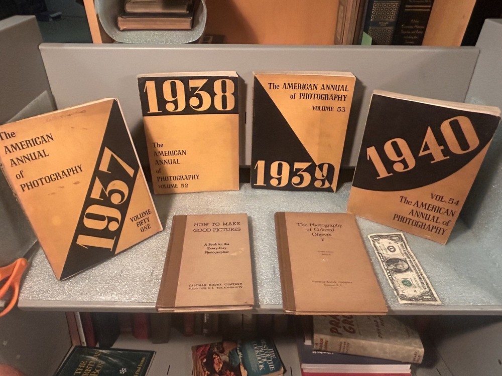 Lot of 6 Vintage Photography Books 1933-1940 Kodak American Annual Photo