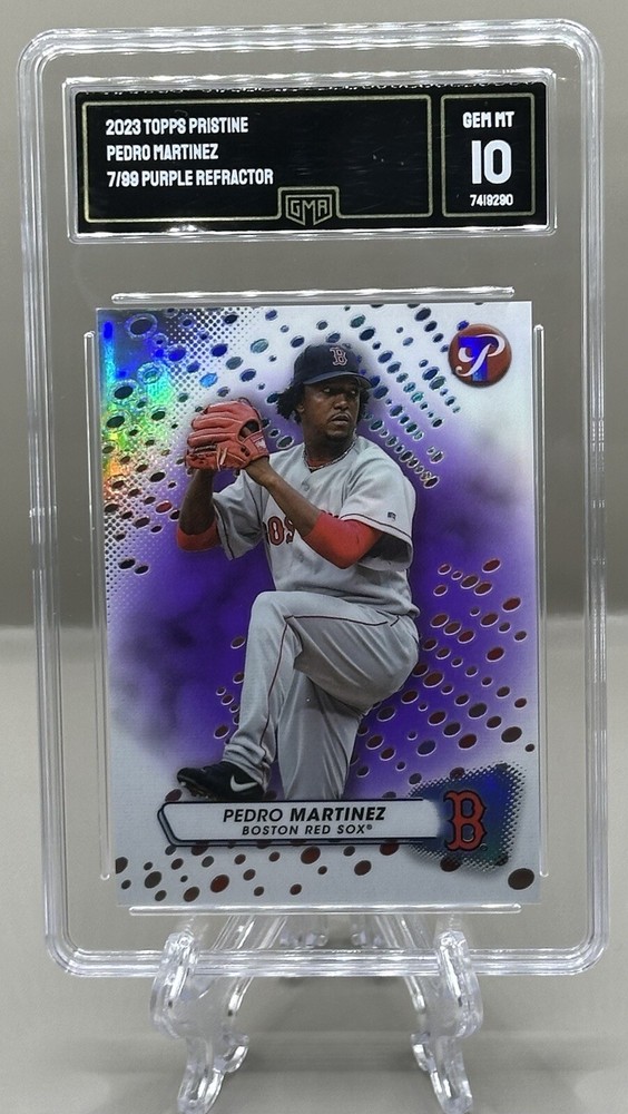 Pedro Martinez 2023 Topps Pristine #39 Purple Refractor 07/99 GMA Gem Mint 10!