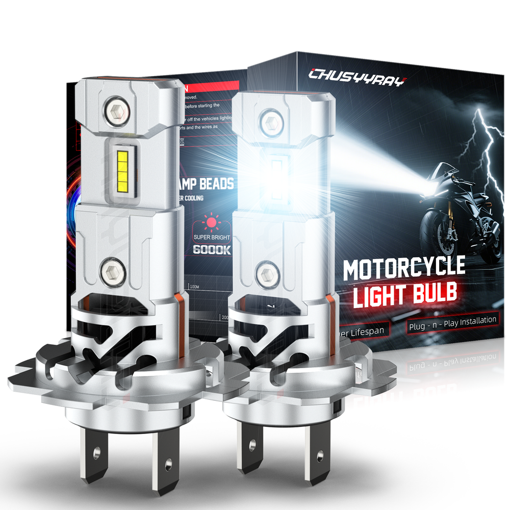 for 2003-2015 HONDA CBR600RR - White H7 LED Headlight Bulbs Low/High BEAM 6000K
