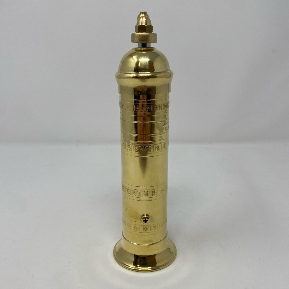 Alexander Home 8-Inch Brass Pepper Mill - Original Greek Handcrafted Grinder