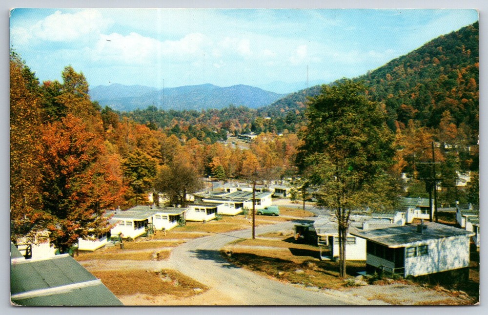 Fontana Dam North Carolina~Air View Fontana Village Resort~Vintage Postcard