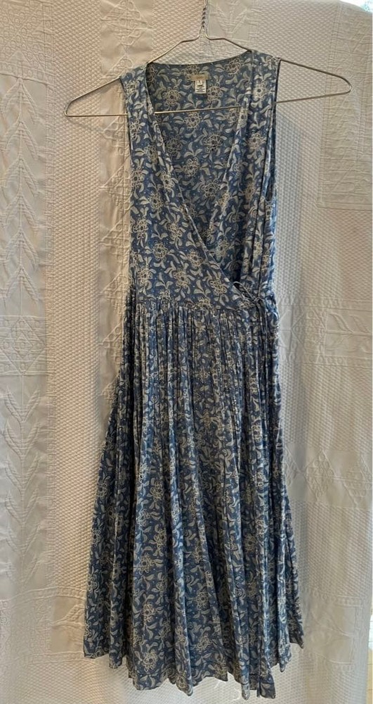 DOSA Floral Cotton Dress Sleeveless Knee Length Size S Women Used