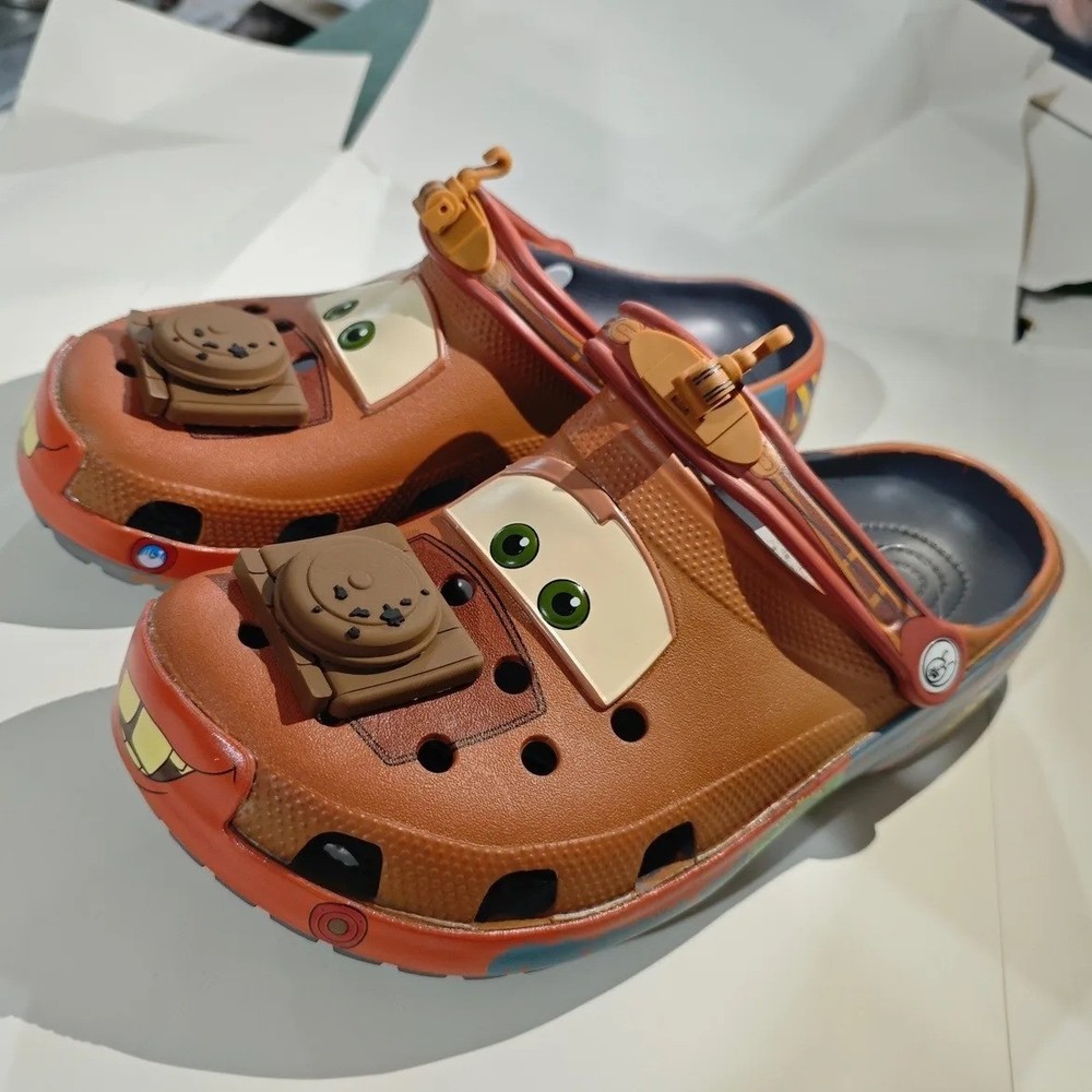 Cartoon Car Sandals | Waterproof Slippers | Lightning McQueen Mater Style Shoes
