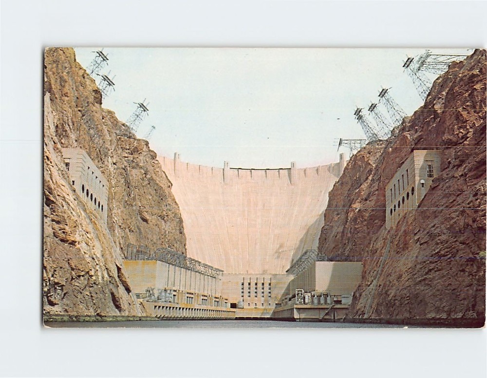 Postcard Hoover (Boulder) Dam Nevada-Arizona USA