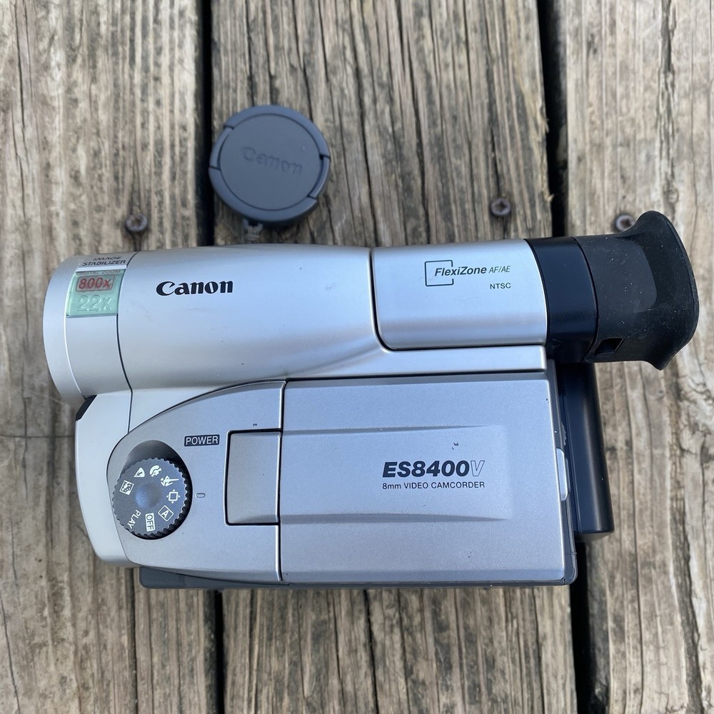 Canon ES8400V Hi-8 Analog Camcorder & Battery Untested As-Is For Parts Repair