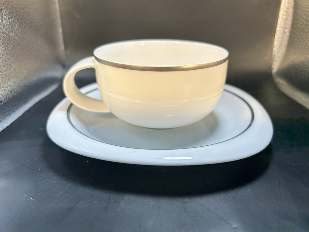 ROSENTHAL Studio Line SUOMI LANKA Platinum Rim Tea Coffee Cup & Saucer Set