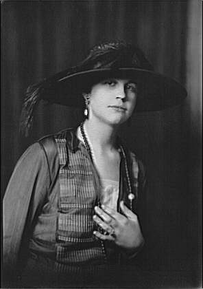 Photo:A.J. Borden Portrait Photograph 1921 Woman Hat Vest