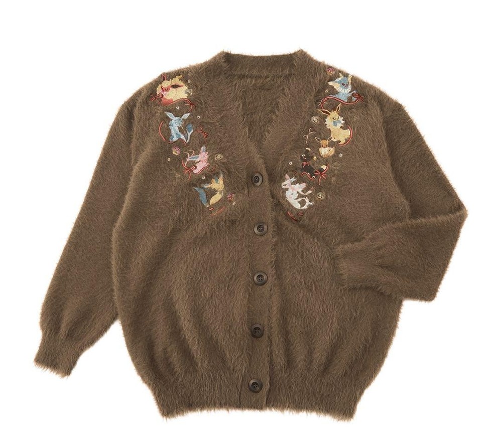 NEW Pokémon Center Original Eevee Collection Cardigan Eevee (Free Size) Japan FS