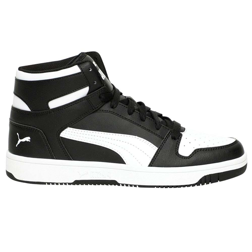PUMA Rebound Layup Lace Up  Mens Black Sneakers Casual Shoes 36957301