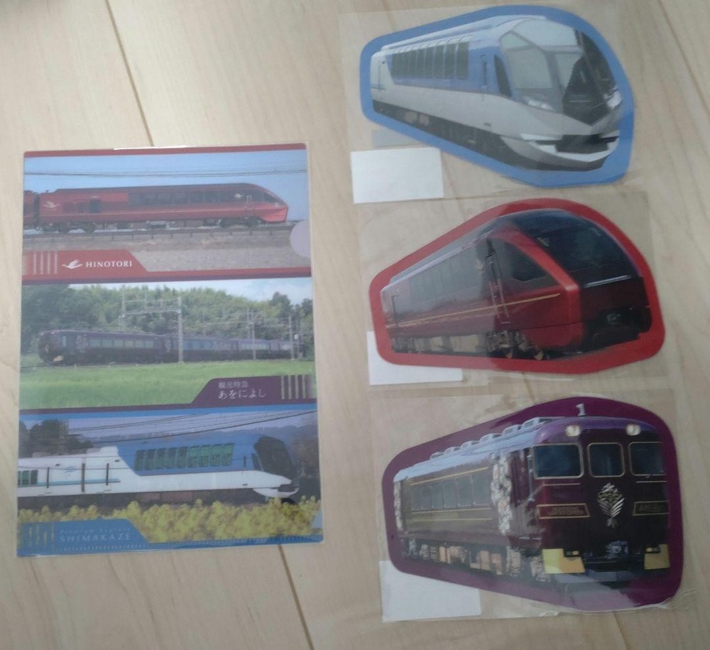 Kintetsu Office Clear File Set of 3 Postcards Unopened