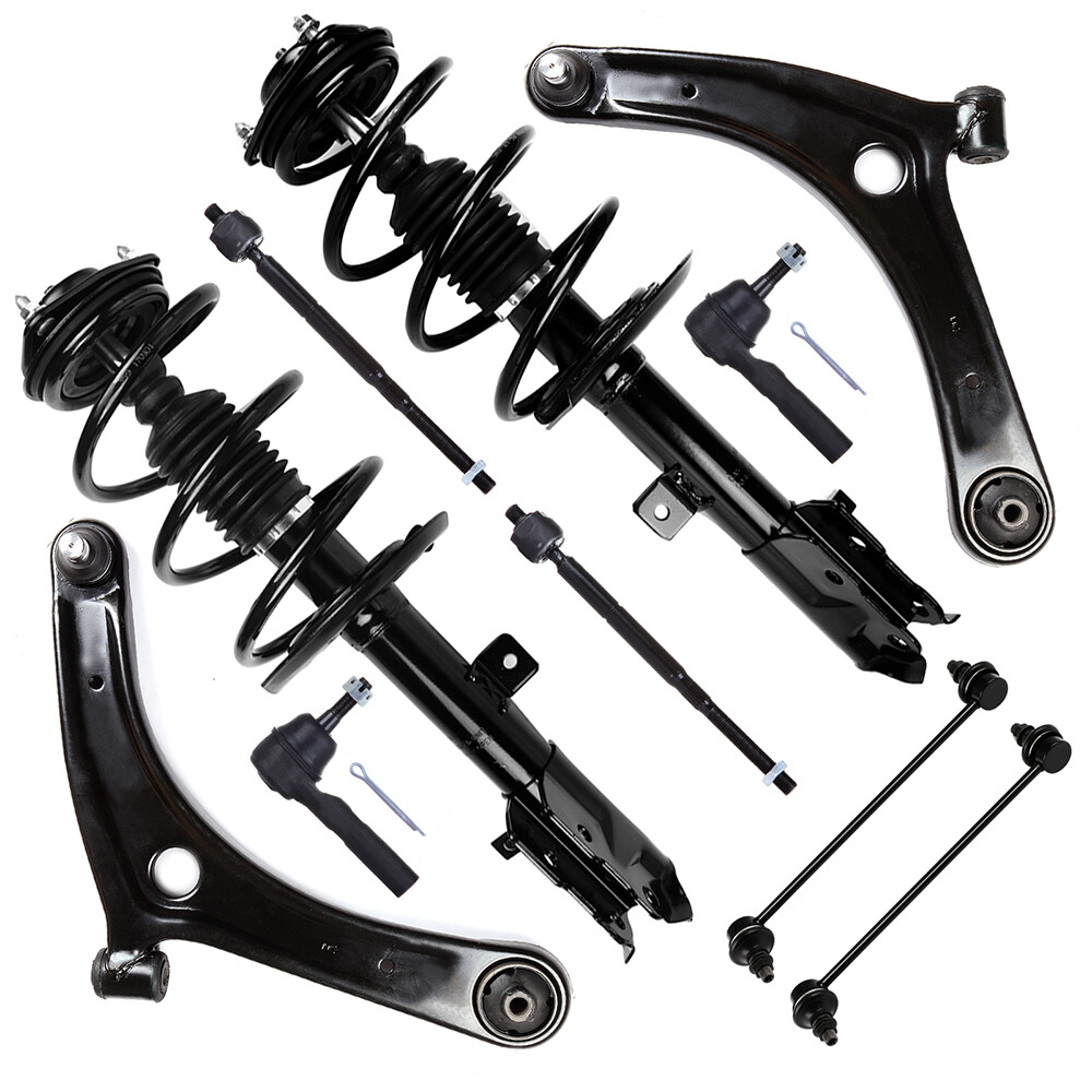 2007-2012 Dodge Caliber Front Struts Control Arms Tie Rods Sway Bars