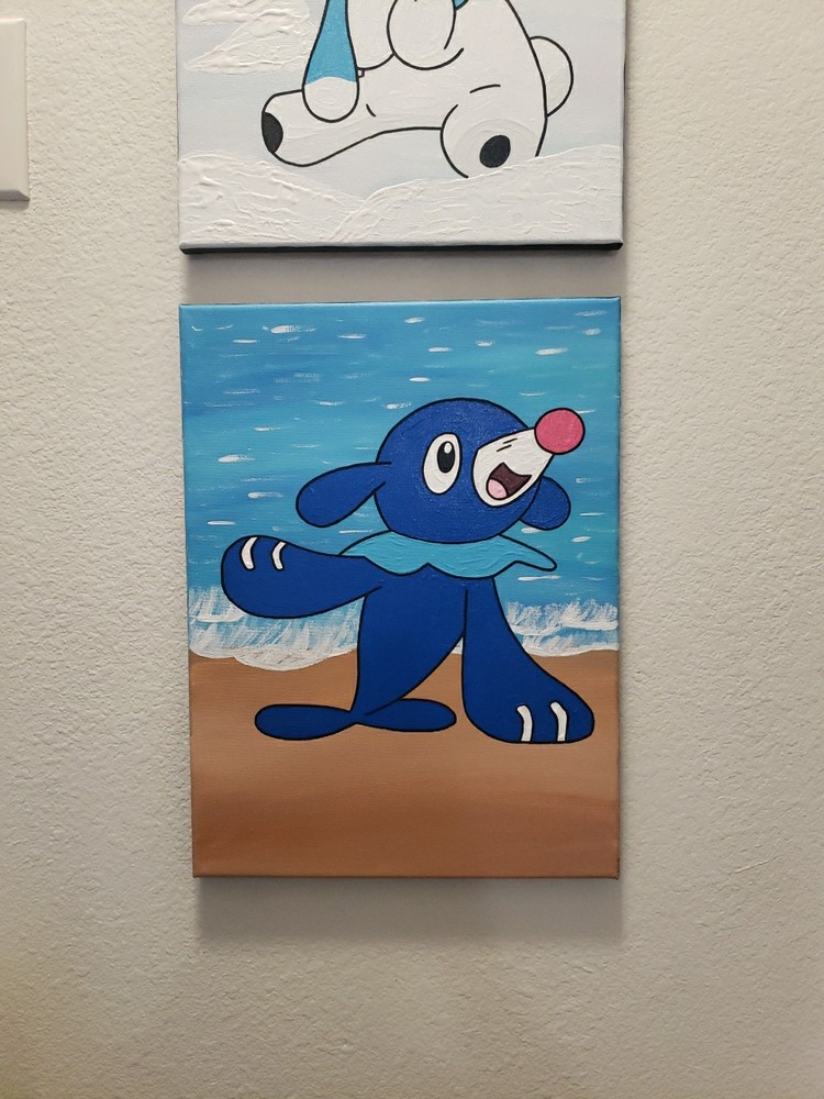 Pokemon Landscape Painting Popplio