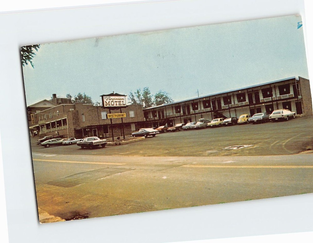 Postcard The Virginian Motel and Restaurant Stuart Virginia