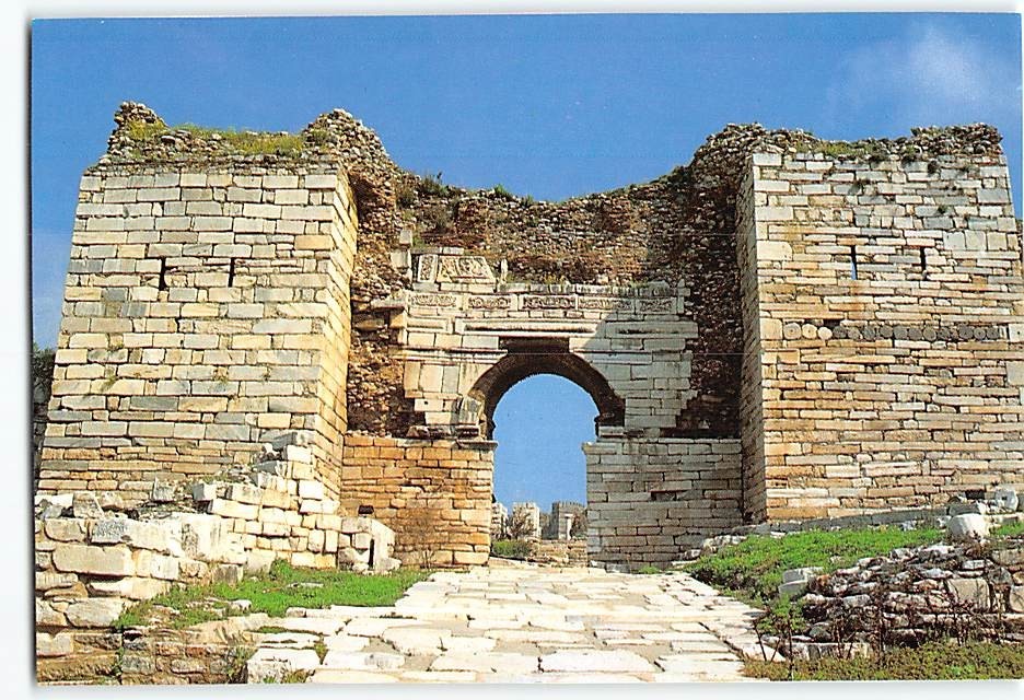 Postcard Gate of Persecution Basilica of St. John in Selçuk Turkey