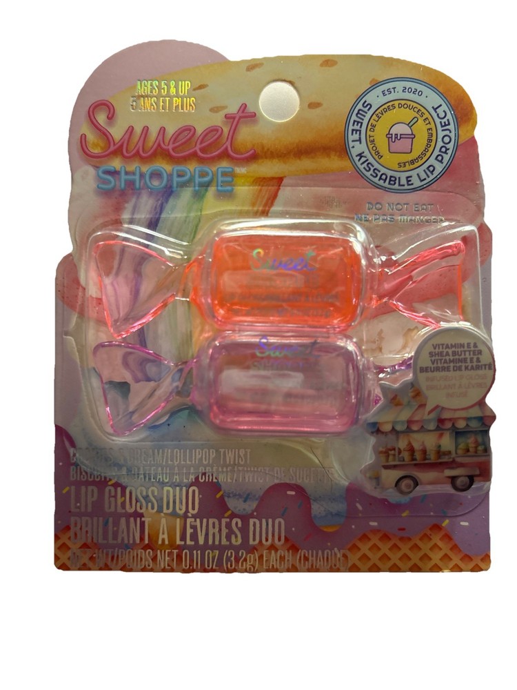 Sweet Shoppe Duo Lip Gloss in Cookies & Cream and Whipped Frosting - New