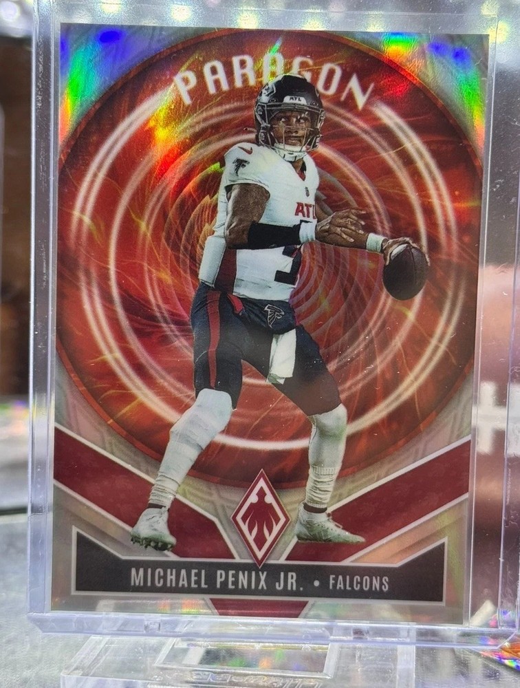 2025 PANINI PHOENIX #17 MICHAEL PENIX JR. PARAGON SILVER ATLANTA FALCONS