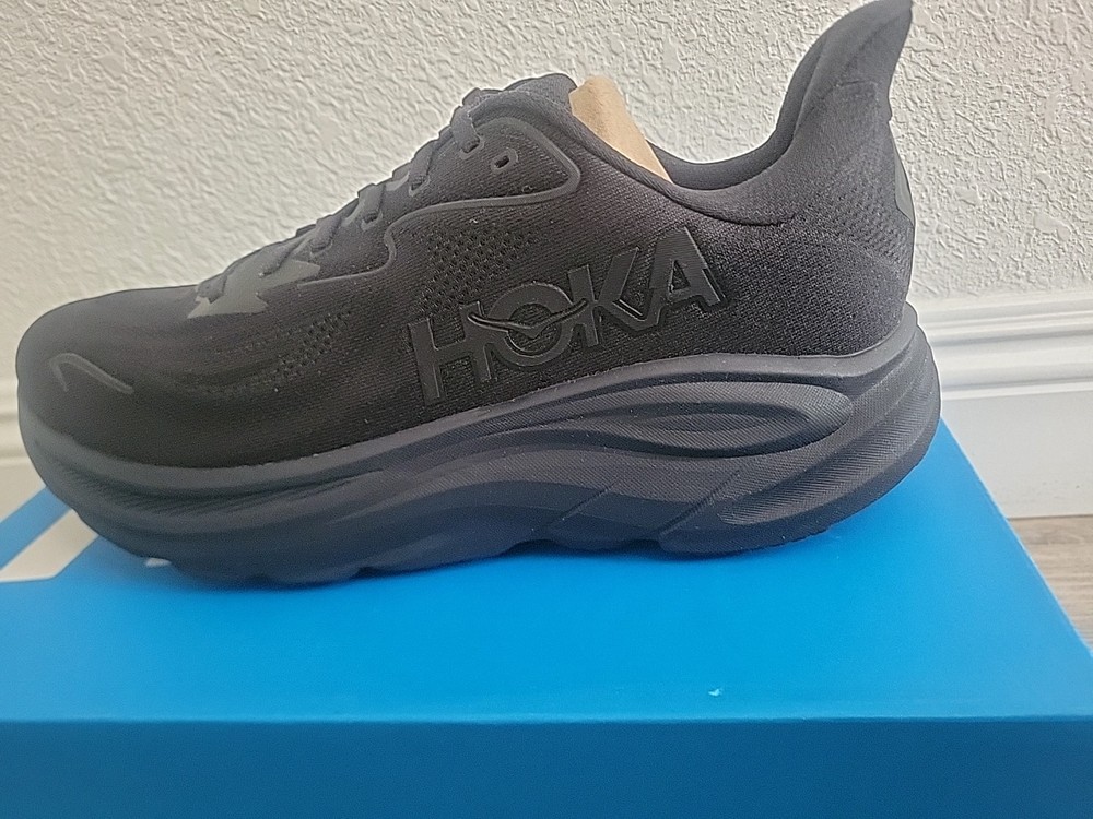 Size 13D - Hoka One One Clifton 10 Triple Black Men's