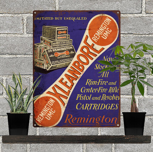 1929 Remington Lead Bullets Rifle Ammo Ammunition Box Metal Sign 9x12