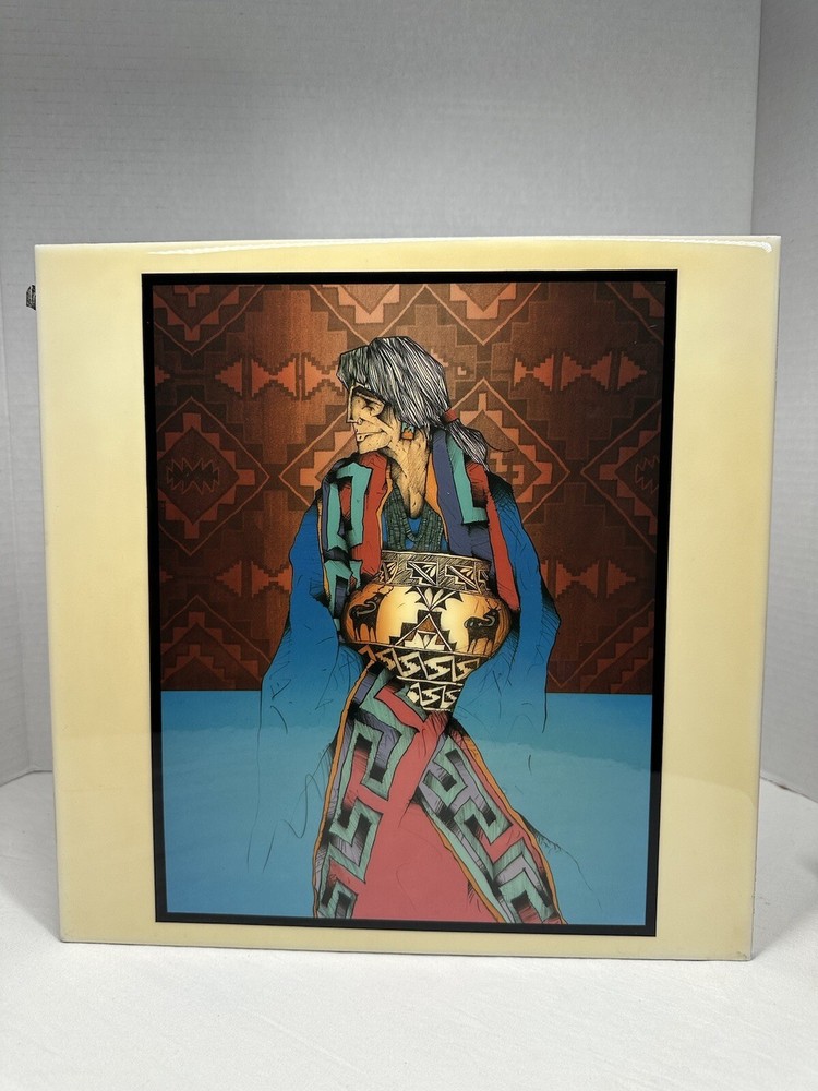 Amado Pena Ceramic Decorative Tile Southwest Wall Art W/ Certificate