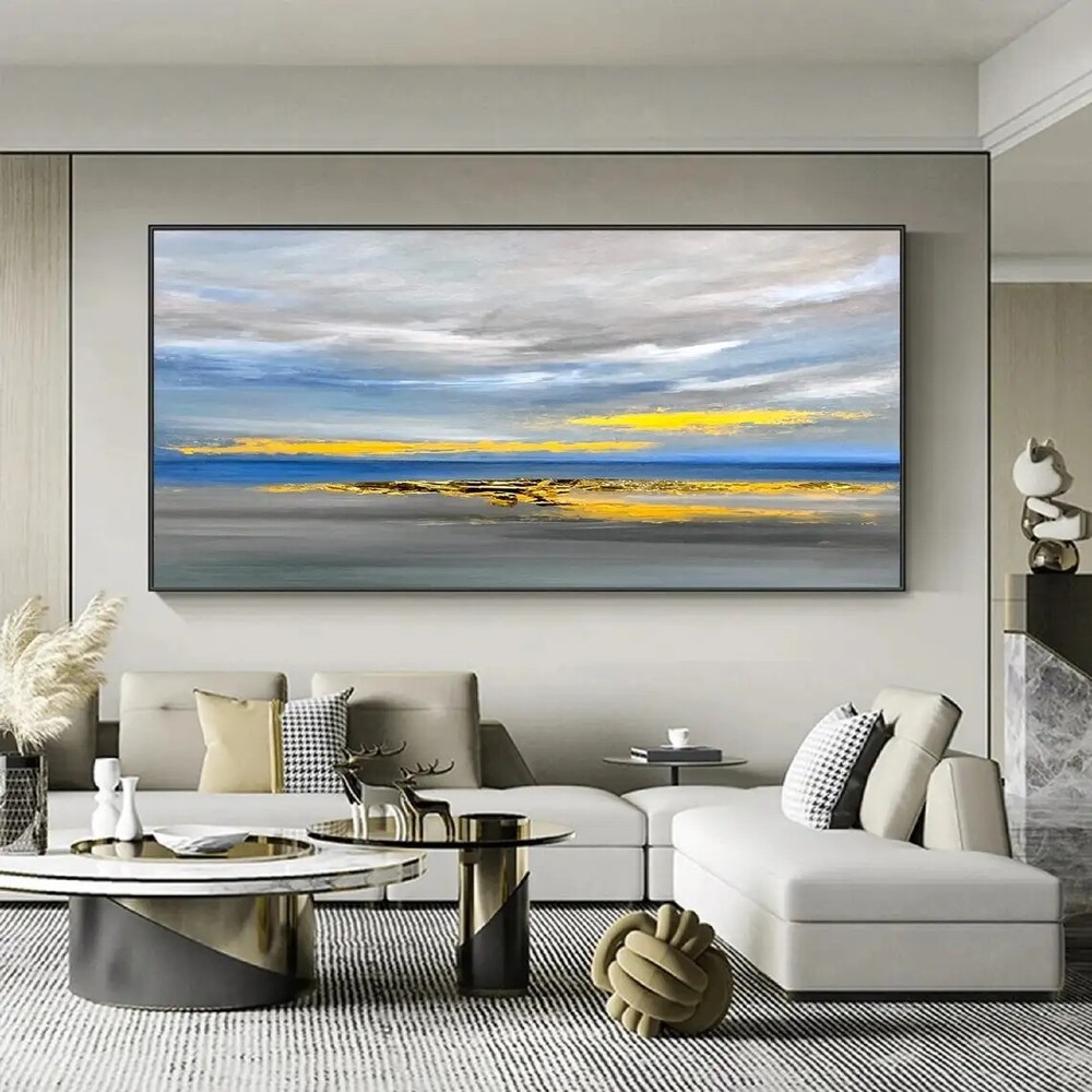 Wall Art Bright Abstract Hand Painted Oil Painting On Canvas Landscape Wall Home