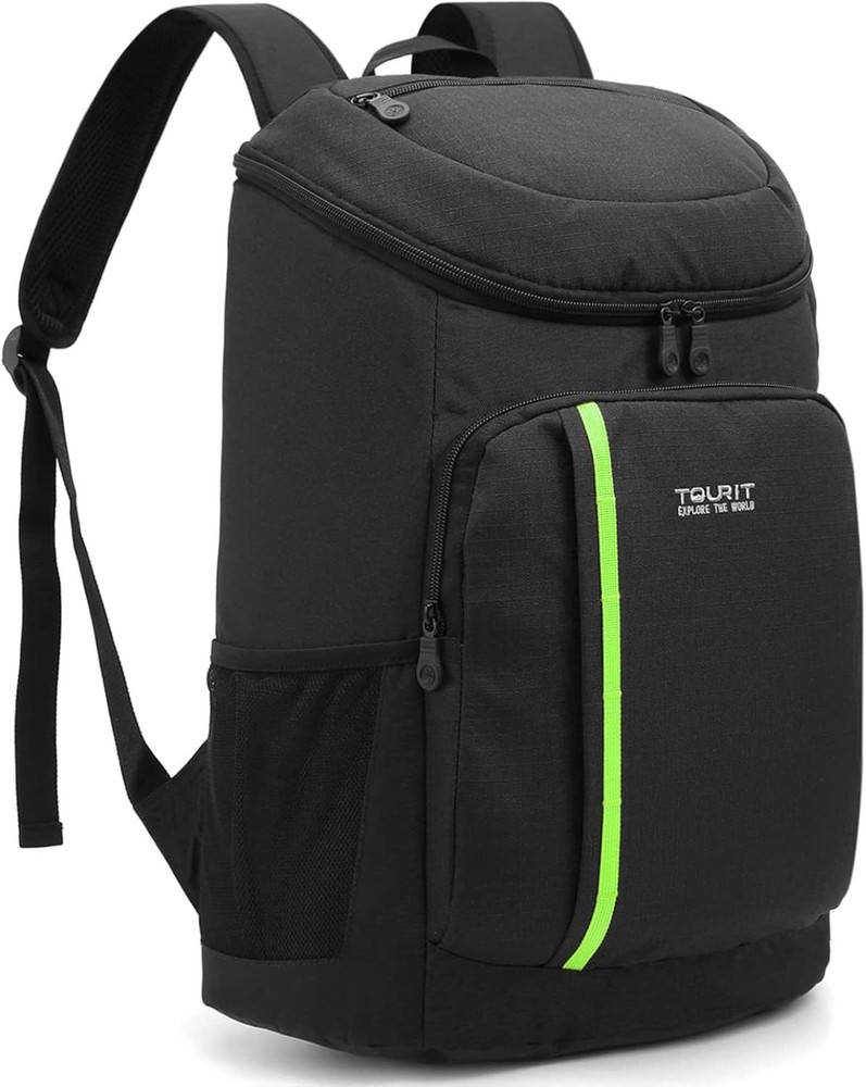 TOURIT Cooler Backpack 30 Cans Lightweight Insulated Large, Black