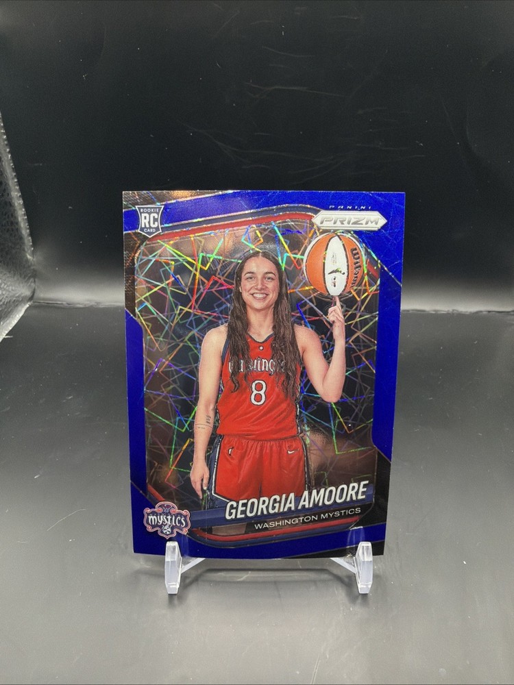 2025 Panini Prizm WNBA Georgia Amoore Blue Velocity Rookie RC Variation #140