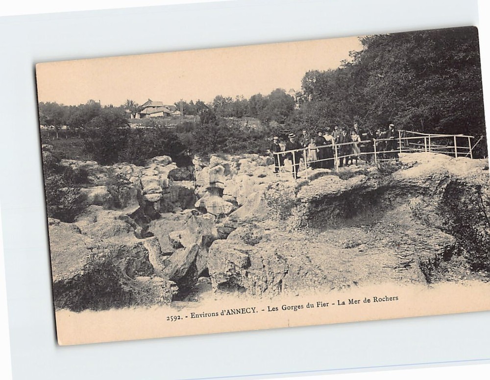 Postcard Les Gorges du Fier La Mer de Rochers Environs d Annecy France