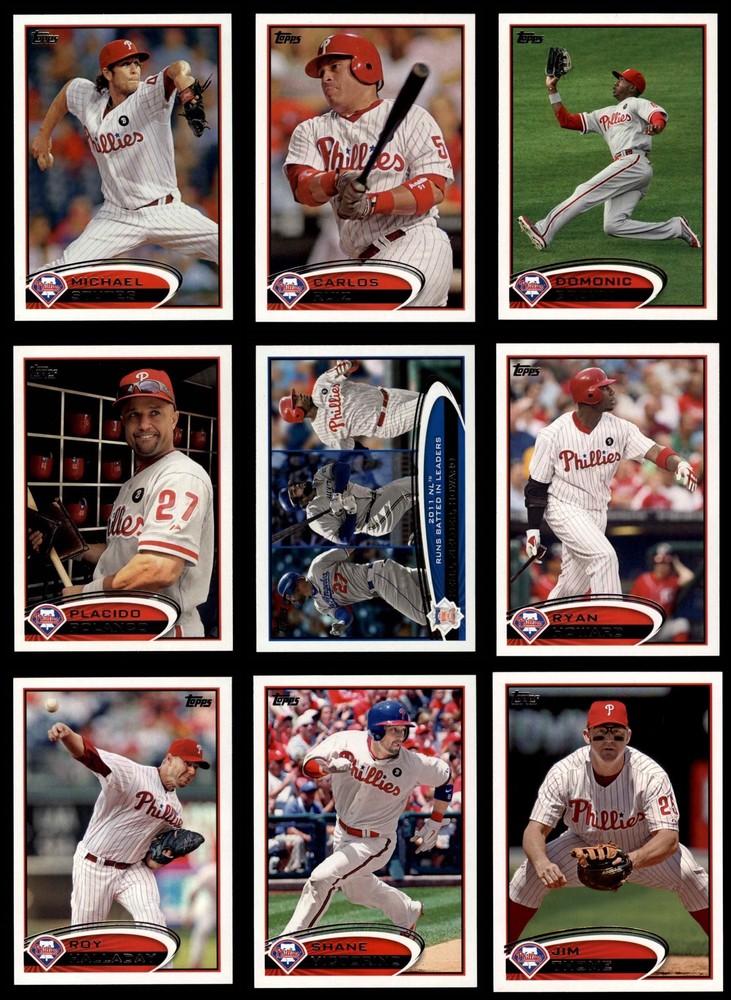 2012 Topps Phillies Almost Complete Team Set 8 - NM/MT 5048106 (21 / 30 cards)