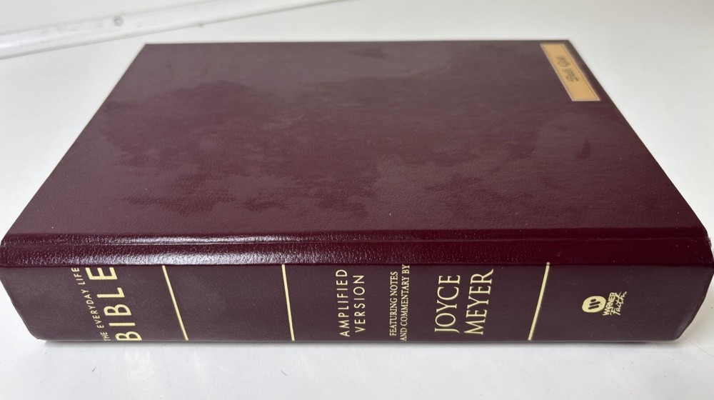 The Everyday Life Bible Amplified Version Hardcover By Joyce Meyer Leather 2006
