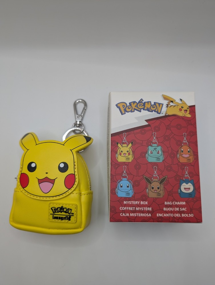 Loungefly Pokemon Mini Backpack Keychain Bag Charm-Pikachu