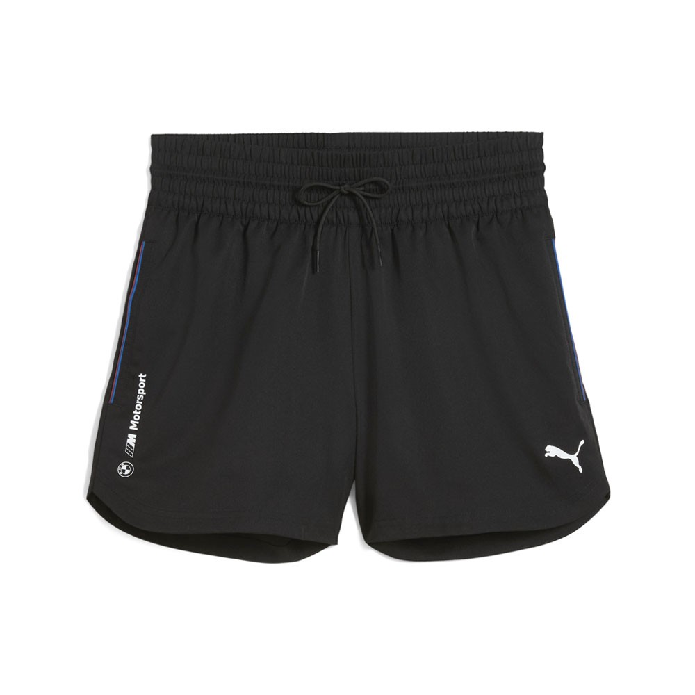 PUMA Bmw M Motorsport Essentials Woven Shorts Womens Black Casual Athletic Botto