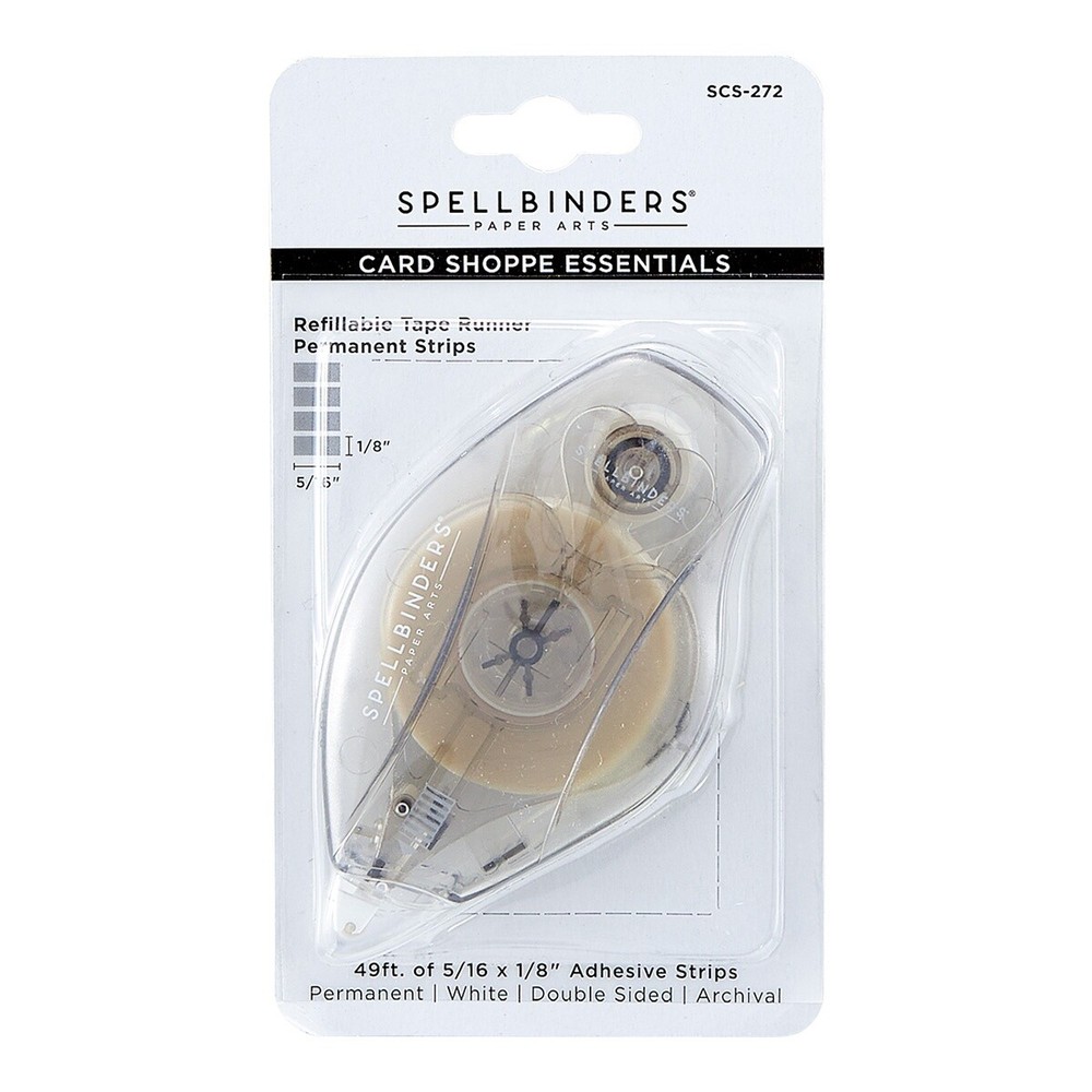Spellbinders Card Shoppe Essentials Refillable Tape Runner-Permanent, 0.125