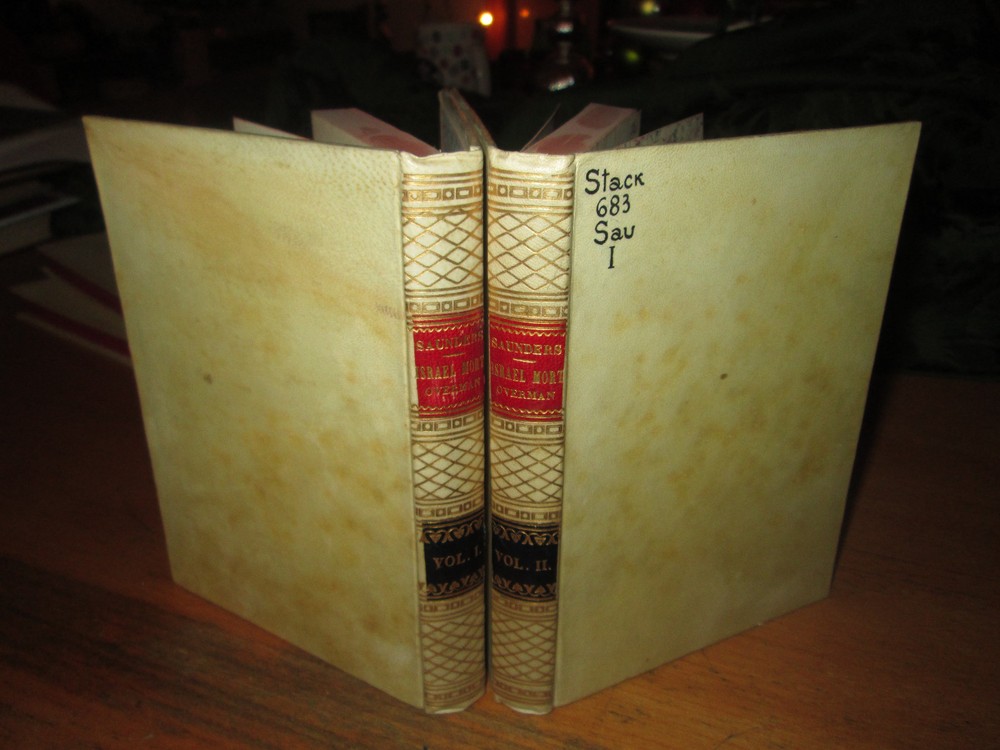 John Saunders ISRAEL MORT 1874 Bernhard Tauchnitz RARE 'paper vellum' binding