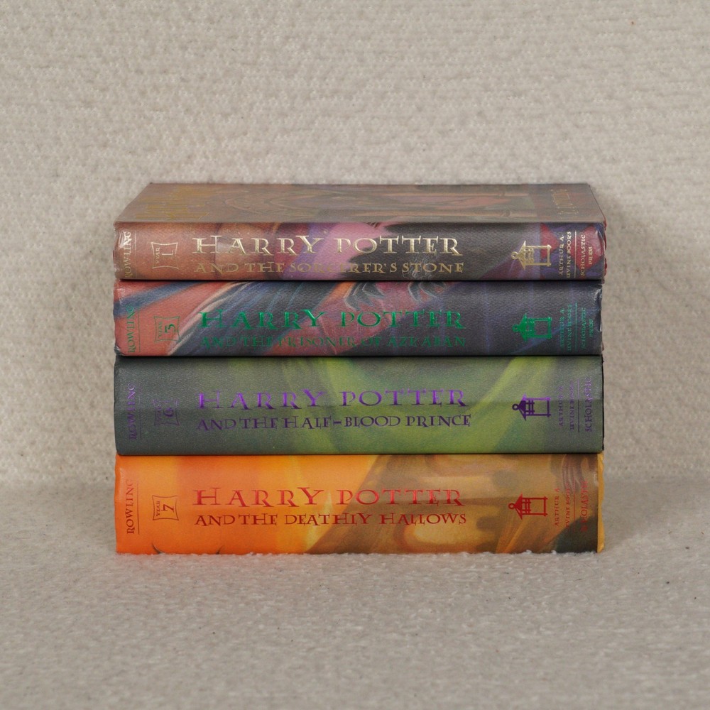 Lot of 4 Harry Potter Books Numbers: One Three Six and Seven First Edition