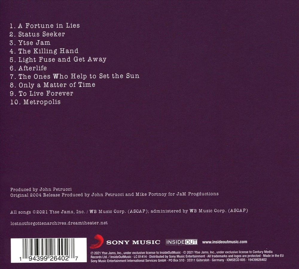 Dream Theater Lost Not Forgotten Archives: When Dream And Day Reunite New Cd