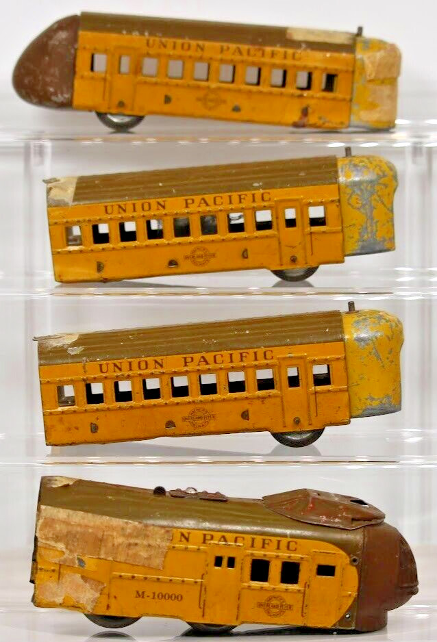 HAFNER Train M-10000 Union Pacific Overland Flyer Set Wind Up O Gauge 1:48