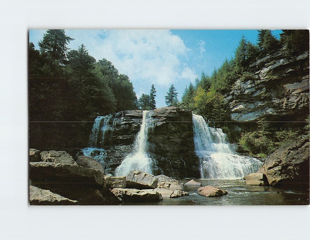Postcard Blackwater Falls Blackwater Falls State Park West Virginia USA