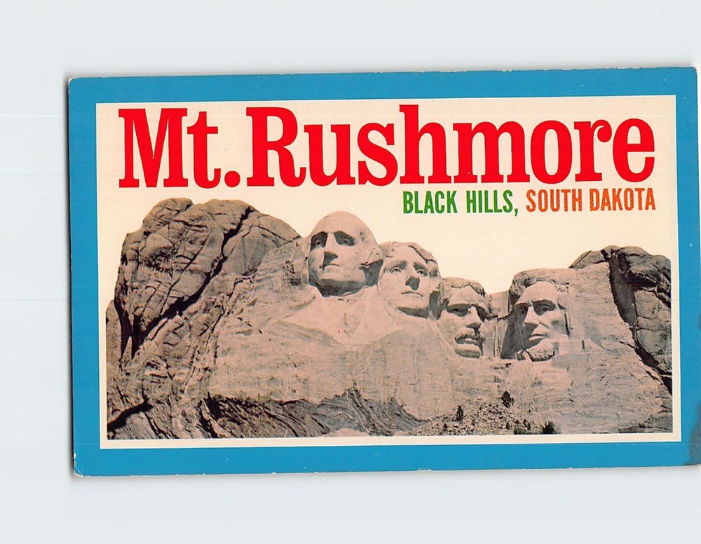 Postcard Mount Rushmore National Memorial South Dakota