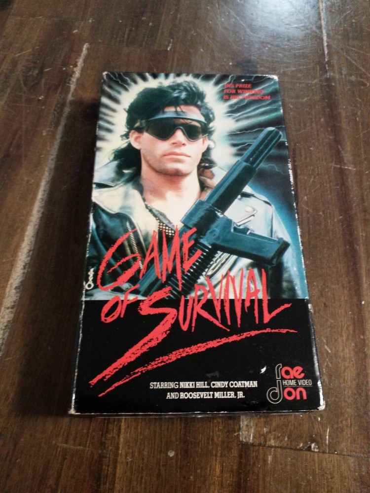 Game Of Survival (1989) VHS Action RARE Rae Don Ex-Rental