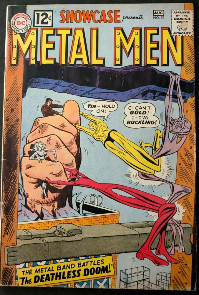 SHOWCASE #39 1st CHEMO  3rd APP METAL MEN - DC COMICS 1962 FN/VG KEY SILVER AGE
