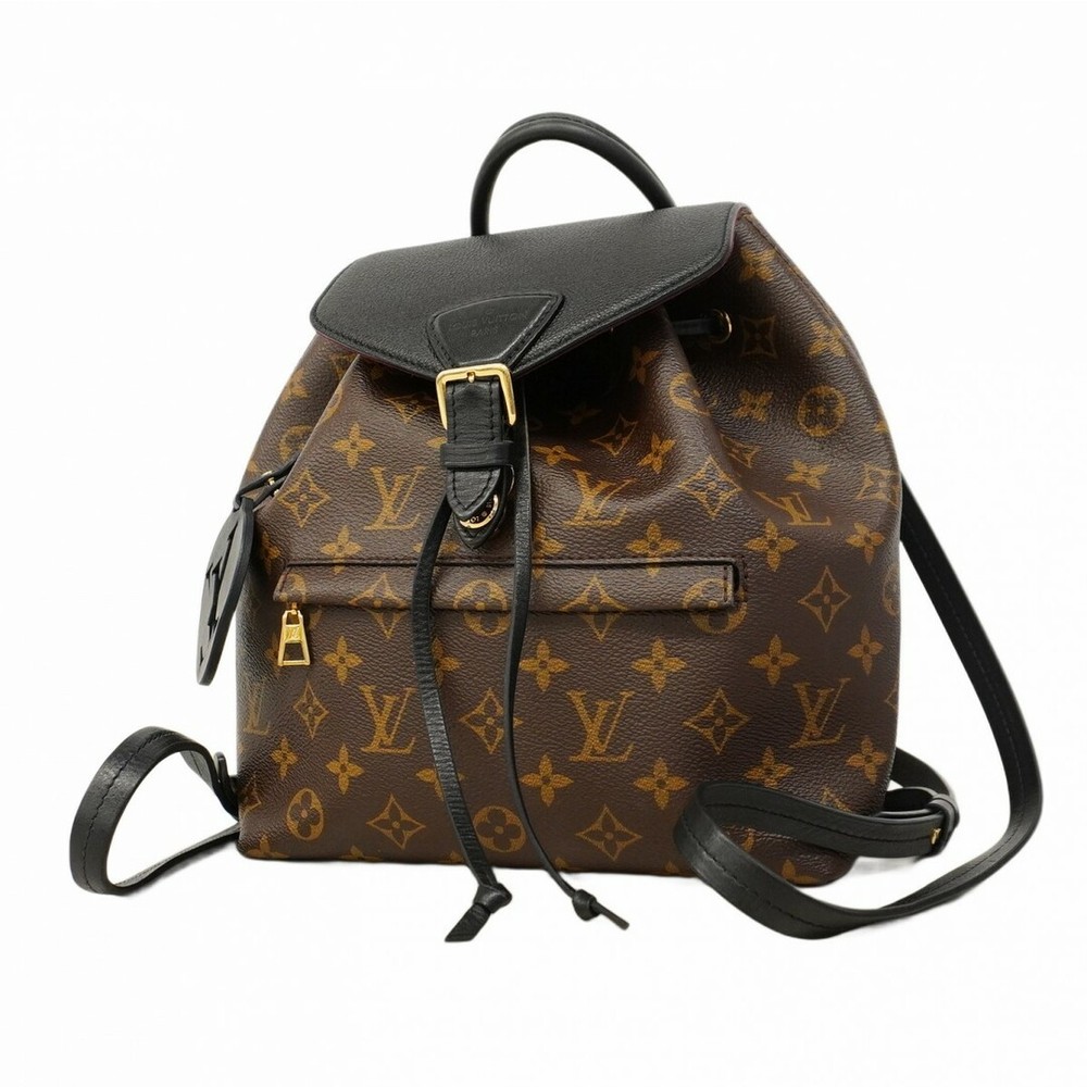 Louis Vuitton Monogram Monsuri Backpack M45515 in Brown Black 5Ge6335-H