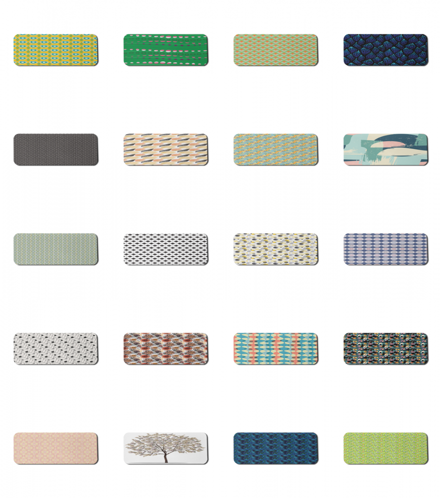 Ambesonne 31x12 Abstract Non-Slip Gaming Mousepad for Desks