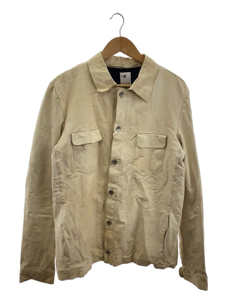 Salvatore Santoro/Leather Jacket Blouson/50/Sheep Leather/Beg/Plain/31014 3503