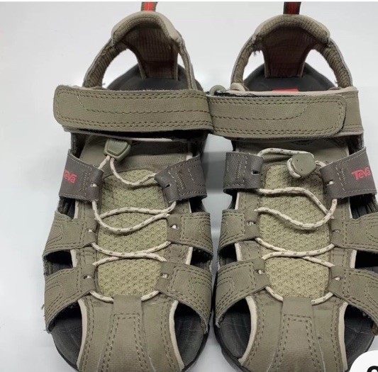 Teva Forebay Unisex Size7 Olive Beach Outdoor Water Sport Hiking Fishing Sandals