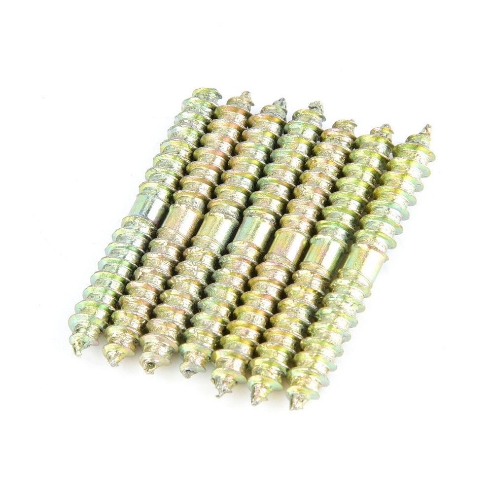 20pcs 5*40mm Dowel Screw Woodworking Furniture Connector Double Ended