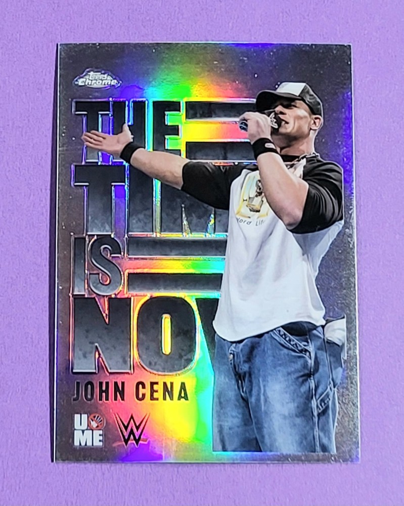 2025 Topps Chrome WWE | THE TIME IS NOW INSERT #TIN-2 | JOHN CENA