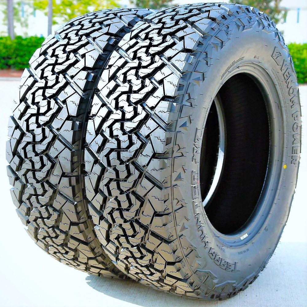 2 Tires Venom Power Terra Hunter X/T LT 255/80R17 Load E 10 Ply Extreme Terrain