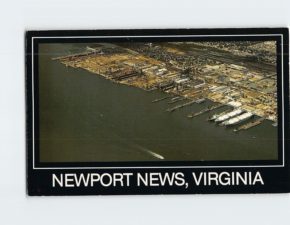 Postcard Aerial View Newport News Virginia